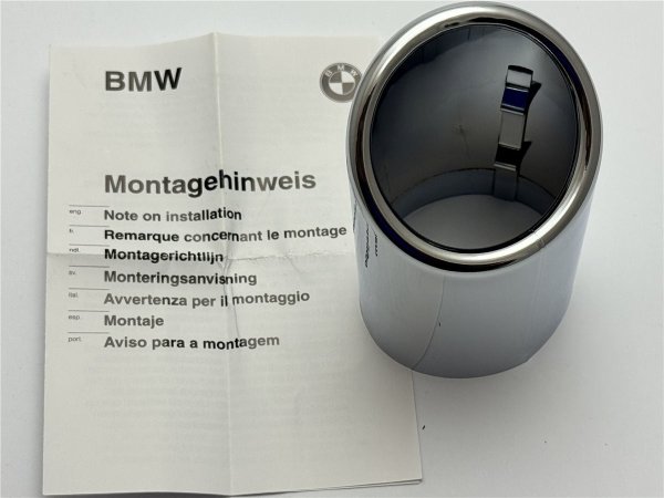 Original BMW E46 Endrohrblende Auspuffblende 320i 323i 325i 328i 330i