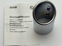 Original BMW E46 Endrohrblende Auspuffblende 320i 323i...