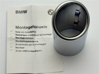 Original BMW E46 Endrohrblende Auspuffblende für...